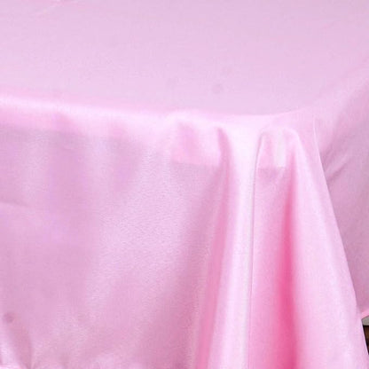Efavormart 54x54 Pink Wholesale Linens Seamless Polyester Square Linen Tablecloth for Wedding Banquet Party Restaurant