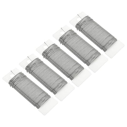 MECCANIXITY 190 Yards/575 Feet Metal Floral Wire 21 Gauge Silver Tone Flexible Paddle Thin Floral Wires for Craft, Christmas Wreath, Flower Arrangement, Wedding, Total 5 Roll