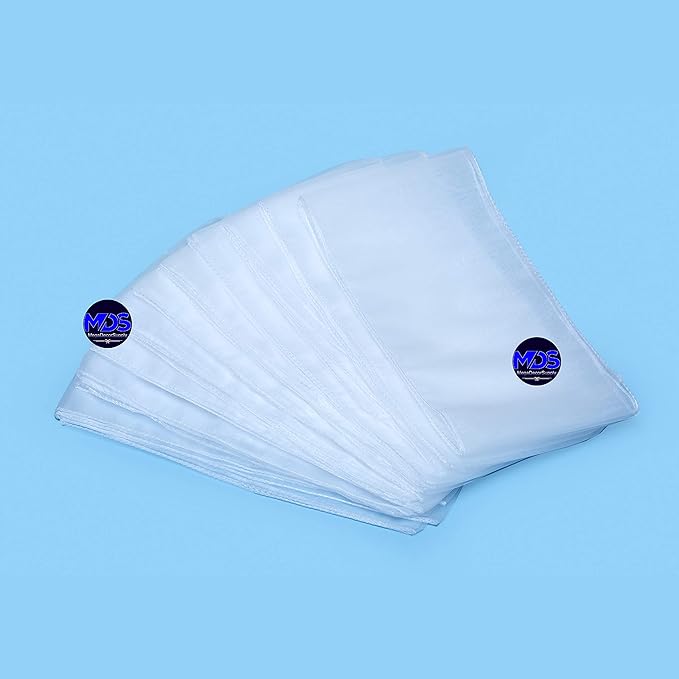 MDS Pack of 50 PCS Organza Chair Sashes Wider Dining Chair Bows Ribbon Tie Back for Wedding Party Birthday Bridal Shower Reception Event Banquet Home Chair Cover Decoration - White