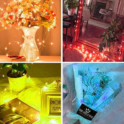 24 Pack LED Fairy Lights Battery Operated 7Ft 20Led Warm White Mini String Lights Waterproof Christmas Lights for Mason Jars Bedroom DIY Party Wedding Multi-Colored