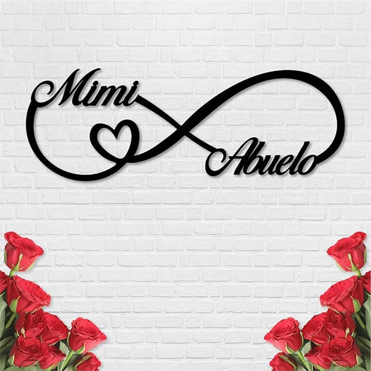 Personalized Infinity Symbol, Metal Love Sign, Custom Family Name Established Date, Metal Wall Art Decor, Valentine'S Day Gift For Her, Personalized Anniversary Wedding Engagement Gift For Couple