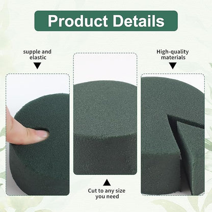 Phinus 2 PCS Styrofoam Block, Floral Foam Block Measures 6 x 1.57 inches, Flower Foam Can Be Used for Artificial Flower Arrangement DIY Crafts, Birthday, Prom, Church, Etc
