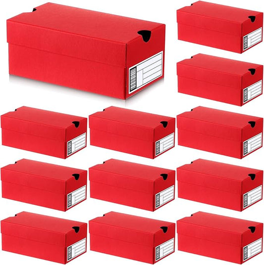 12 Sets Mini Sneaker Boxes for Party Favors Mini Shoe Gifts Boxes 4.7 x 2.5 x 2 Inch Sports Small Gift Case with Editable Label for Candies Cookies Snacks