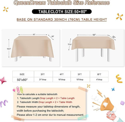 QueenDream Sparkly Sequin Tablecloth - Black GoldTable Cloth 50x80 Inches Rectangle Table Overlay Fabric for Birthday Parties Baby Shower Decoration