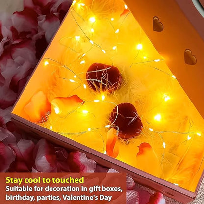 HXWEIYE 6 Pack Fairy Lights Battery Operated, 7ft 20LED Mini Firefly Starry Lights Mason Jar Lights for Indoor Outdoor Bottle Tree Party Wedding Halloween Thanksgiving(Warm White)