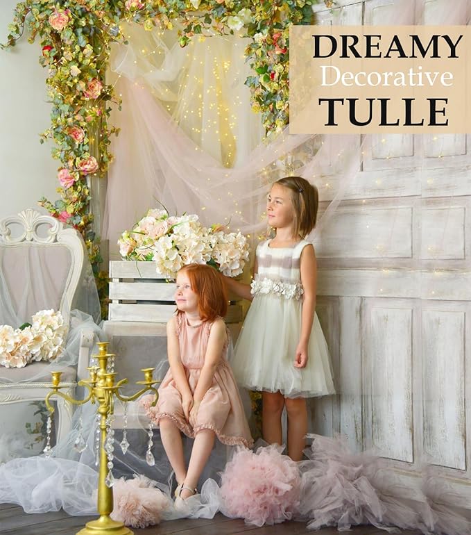 Royal Blue Tulle Fabric Roll, 54" x 40 Yards (120FT) Tulle for Wedding Decoration DIY Tutu Party Backdrop Baby Shower Table Skirts Gift Wrapping