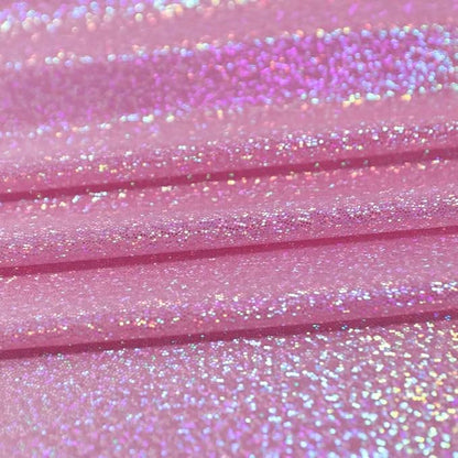 Fitable Pink Sequin Tablecloth for Parties 52x70 Inch - Sparkle Glitter Table Cloth Laser Rectangle Overlay for Wedding Baby Shower Ceremony Birthday Holiday Banquet