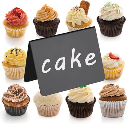 20 Pack Mini Chalkboard Signs,Food Labels for Party Buffet Weddings and Bakery Table Signs Small Chalkboard Sign Reusable Food Signs for Buffet Easy to Write On and Erase(4"x3")