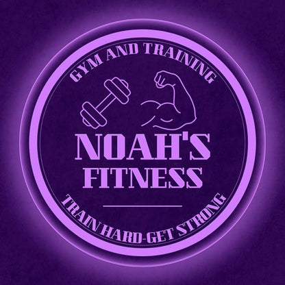 Custom Gym LED Sign – Personalized Color Changing Acrylic Wall Decor for Home Gym, Workout Room, or Man Cave (Gym, 20 INCHES)