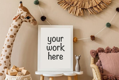 KTKDE A1 Picture Frame Poster Frame23.4 x 33.1 inches, White Woodgrain Poster Frame-Horizontal and Vertical Wall Hanging for Home, Exhibition, Caffe for best gifts