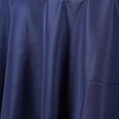 Efavormart Round Tablecloth, 90 Inch Stain & Wrinkle Resistant Washable Table Cloth, Decorative Polyester Fabric Table Cover for Banquet, Wedding, Dining- Navy Blue