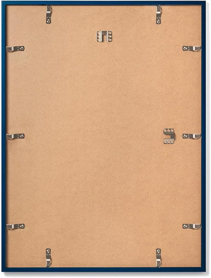 Opposite Wall - 12x16 in - Real Wood Blue Picture Frame - Lightweight, Versatile & Shatterproof - Wall Hanging Poster or Photo Frame - Wall Decor for Office, Gallery & Home