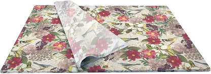 Colors of Rainbow - Botanic - 12 Sheets, 20 inch X 29 inch - Italian Print Tissue Paper for Decoupage Gift Basket Gift Bag Party Crafts (Botanic)