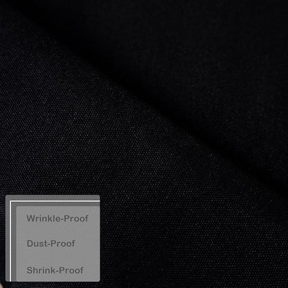 Small Square Black Tablecloth 36 x 36 Inch Polyester Fabric Washable Table Cover Decorative Wrinkle Resistant Solid Color Table Cloth for Kitchen Dinning Party Wedding Camping