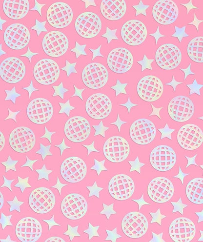 xo, Fetti Disco Ball Foil Confetti - 200 pc | Bachelorette Party Decoration, Cute Birthday Table Decor, Groovy Engagement Decor, Bridal Shower Supplies