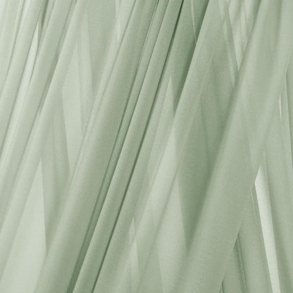 MLMC Sage Green Wedding Arch Draping Fabric 2 Panels 29" x 20 FT Extra Long Gauze Drapes Sheer Backdrop Curtains 6.6 Yards Outdoor Drapery Panels for Wedding Ceremony Party Ceiling Decoration