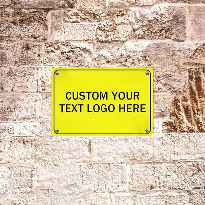 Custom Metal Signs, Personalize for Office, Home, Delivery - Your Image, Text, Photo, Pets, Kids Art - Made in USA