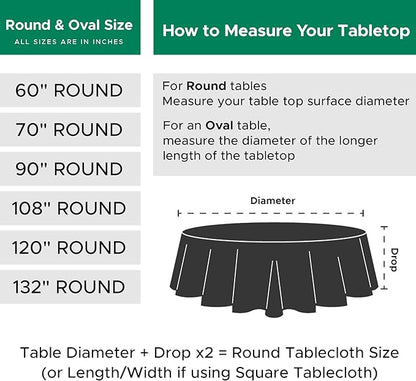 Biscaynebay 6 Pack Textured Fabric Round Tablecloths 60", Red Water Resistant Tableclothes Small Circle Folding Table Covers Linen for Dining, Kitchen, Wedding, Parties etc Machine Washable