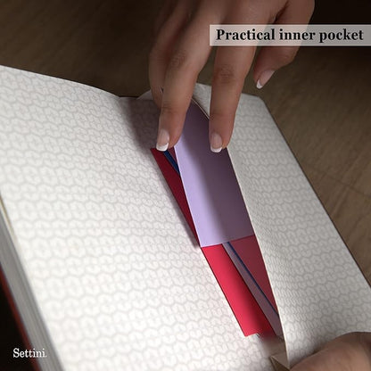 SETTINI Dotted Journal, Ideal for Bullet Journaling - A5 Vegan Leather Notebook, 192 Archival-Quality Pages, QuillEase Bleed-Free Paper, Inner Pocket & Bookmark - Dragonfly Gifts for Women & Men, Black Dragonfly