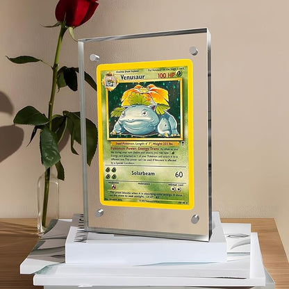 4x6 Inches Acrylic Picture Frames 3 Pack, Double Sided Magnetic Photo Frames,Free Standing on Desk or Table Clear Picture Frames