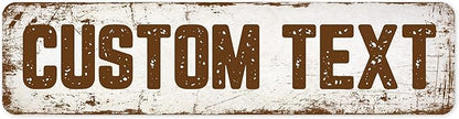 Custom Sign, Custom Street Sign, 11 Font Colors, 13 Font Styles, 4 Hole Options, 22 Sizes, 12x48 Inches, Rust Free DiBound, Fade Resistant, Made in USA by My Sign Center (Rustic)