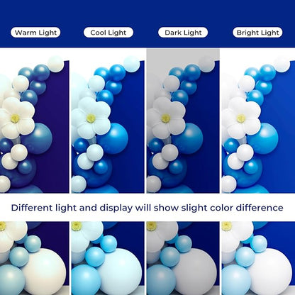 LEBENGURU Upgraded 7.2FT Wedding Arch Cover, Royal Blue Spandex Fitted Arch Backdrop Cover, Round Top Chiara Stand Covers for Birthday Party Baby Shower Banquet Balloon Décor