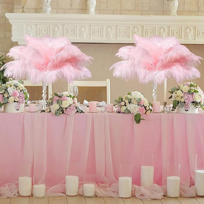 80 Pcs Large Natural Ostrich Feathers Plumes 14-16 Inch Bulk for DIY Crafts Wedding Party Centerpiece Vase