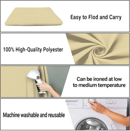 Tan Portrait Backdrop 8x10ft Zoom Meeting Photo Studio Shooting Props