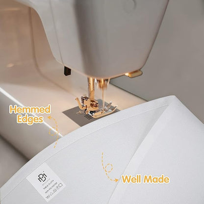 BRILLMAX 10 Pack White Round Tablecloths 90 Inch - Circle Bulk Linen Polyester Fabric Washable Table Cloth Cover for Wedding Reception Banquet Birthday Party Buffet Restaurant