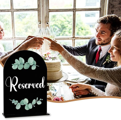 Black The Drinks are on Us Sign, Wedding Engagement Bridal Shower Party Decor for Reception Ceremony, Open Bar Signs, Weddings Table Acrylic Sign