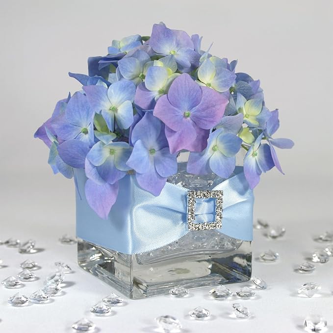 PATIKIL 4000 Pcs Wedding Table Scatter Confetti Crystals 6mm Acrylic Diamonds Vase Fillers Gems for Table Centerpiece Decorations Party Vase Beads, Blue