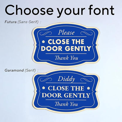 Custom Decorative Outdoor Metal Signs - Personalized Aluminum Signs, Design 3 Blue Steel, 10x7 In, Waterproof, Made In USA