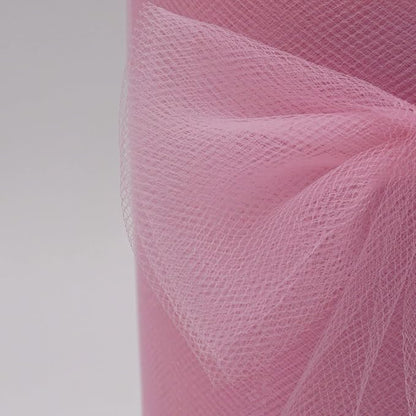 Pink Tulle Fabric Rolls 6 Inch by 200 Yards (600 feet) Fabric Spool Tulle Ribbon for DIY Pink Tutu Bow Baby Shower Birthday Party Wedding Decorations Craft Supplies