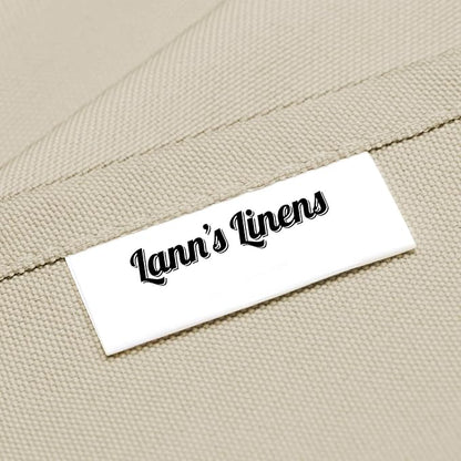 Lann's Linens - 10 Premium 60" x 126" Tablecloths for Wedding/Banquet/Restaurant - Rectangular Polyester Fabric Table Cloths - Beige