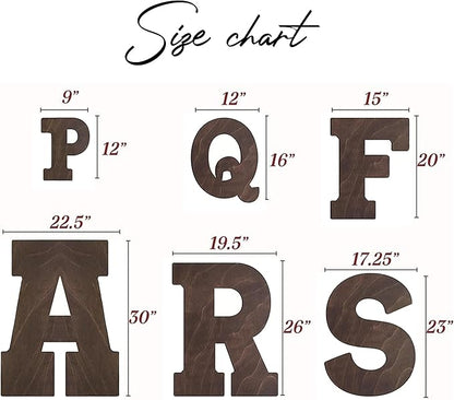 NAZENTI Wedding Guest Book Alternative Wooden Letter Personalized, Custom Initial Wedding Guest Book Alternative with Names, Wedding Guestbook for Guests to Sign, Letter Guest Book Wedding Reception
