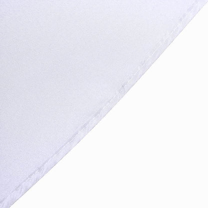 Efavormart Round Tablecloth, 90 Inch Stain & Wrinkle Resistant Washable Table Cloth, Decorative Polyester Fabric Table Cover for Banquet, Wedding, Dining- White