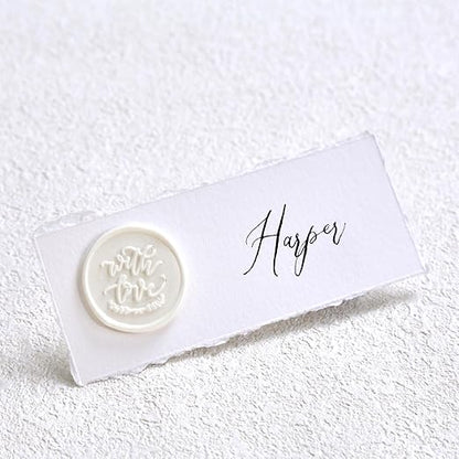 UNIQOOO Pearl White Glue Gun Sealing Wax Sticks for Wax Seal Stamp - Perfect for Wedding Invitations, Snail Mails, Wine Gift Wrapping, Christmas Gift, Pack of 8