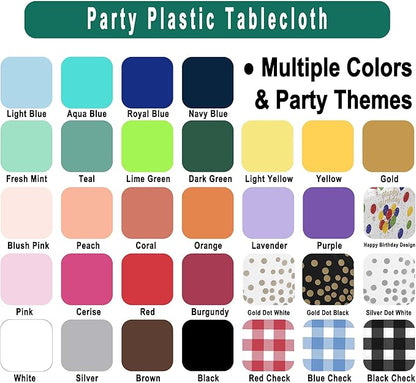 Red Gingham Checkered Plastic Tablecloths 2 Pack Disposable Table Covers 54 x 108 Inch Party Tablecovers Buffalo Plaid Table Cloths for BBQ Picnic Birthday Wedding Parties 8 ft Rectangle Table Use