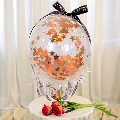 60g (2.11OZ) Orange Star Confetti - Ideal Stars Table Confetti for Party Decorations, Weddings, and Celebrations