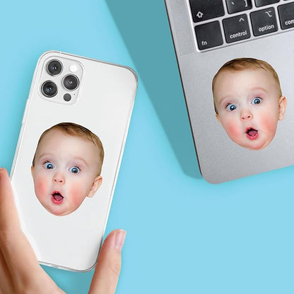 Big Dot of Happiness Custom Photo Party Favors - Fun Face Cut-Out Stickers - Set of 24