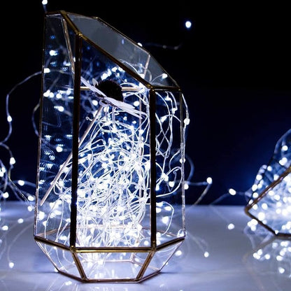 Fairy Lights Battery Operated String Lights - 12 Pack 7ft 20 LED Silver Wire Starry Light for Mason Jars DIY Picture Walls Shelves Arts Crafts Trees Branches Bedroom Wedding Party Decor(Pure White)