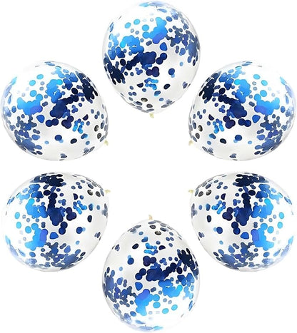 Blue Round Foil Confetti Beautiful Blue Metallic Table Confetti Glitter balloons Confetti Paillettes for Fill balloons, Wedding,Birthday,Party,Festival Decoration(8000PCS)