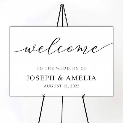 Wedding Welcome Sign - Welcome To The Wedding Sign - Personalized Wedding Sign - Wedding Décor