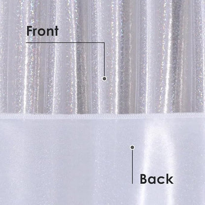 Fitable Silver Sequin Tablecloth for Parties 52x70 Inch - Sparkle Glitter Table Cloth Laser Rectangle Overlay for Wedding Baby Shower Ceremony Birthday Holiday Banquet