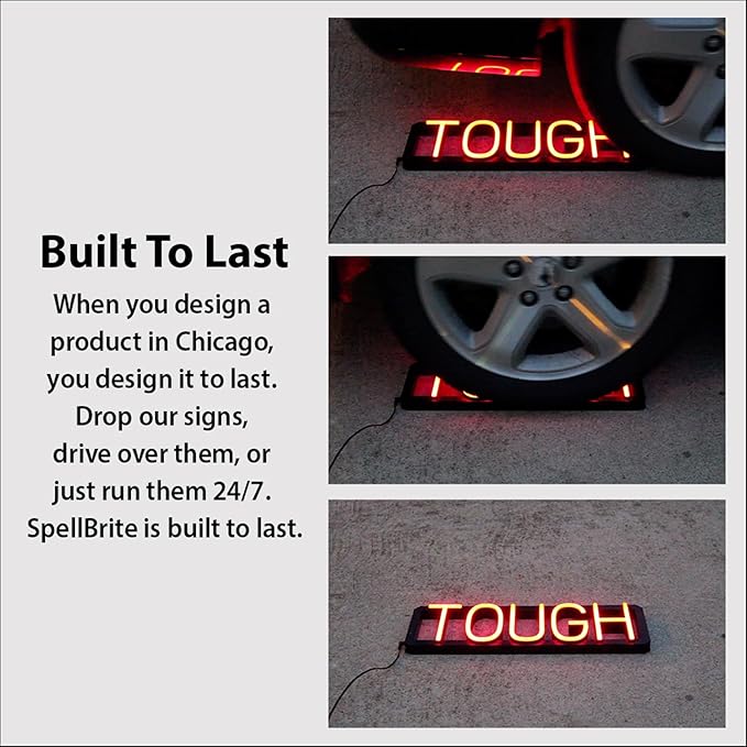 SpellBrite BEER ON TAP Sign | Beer-Related Sign with Neon Look, Green LED Light Source | 38.7" x 6.3"