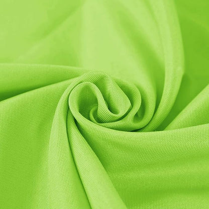 132 inch Round Tablecloth Washable Polyester Table Cloth Decorative Table Cover for Wedding Party Dining Banquet（132 inch,Apple Green）