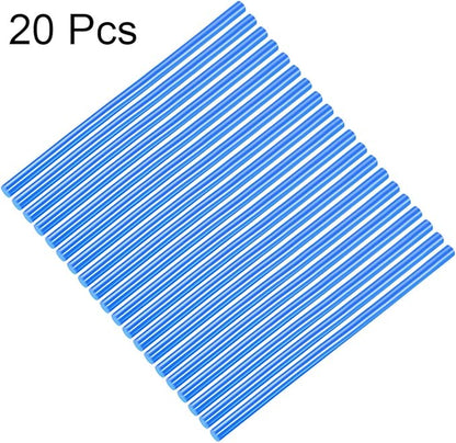 uxcell 20pcs Hot Glue Sticks for Glue Gun 7/16-inch x 10-inch Mini Hot Melt Adhesive Glue Stick Blue