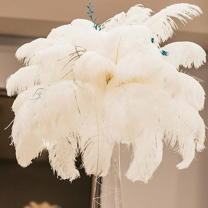 80 Pcs Large Natural Ostrich Feathers Plumes 14-16 Inch Bulk for DIY Crafts Wedding Party Centerpiece Vase
