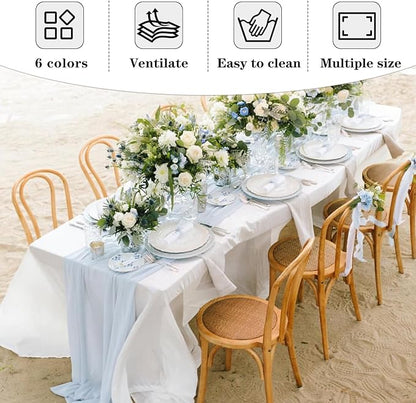 Fitable Pink Rectangle Tablecloths for 6 Foot Tables, 6 Pack - 70 x 108 Inches - Stain Resistant and Washable Table Clothes, Polyester Fabric Table Covers for Wedding, Party, Banquet, Buffect
