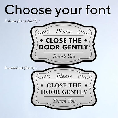 Custom Decorative Outdoor Metal Sign, Personalized Aluminum Driveway Sign, Waterproof, Made In USA, Design 3 Metallic Silver 30x24 In